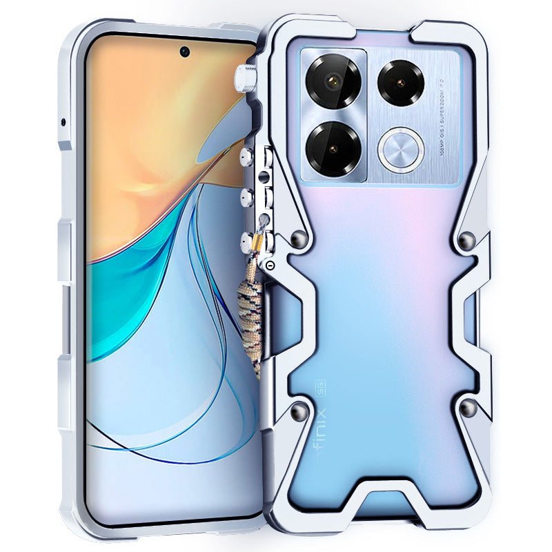 For Transsion Infinix Note 40 Pro+ Case Mechanical Arm Aluminium Alloy Heat Dissipation Smart Phone Cover For Transsion Infinix Note 40 Pro+ Case Mechanical Arm Aluminium Alloy Heat Dissipation Smart Phone Cover